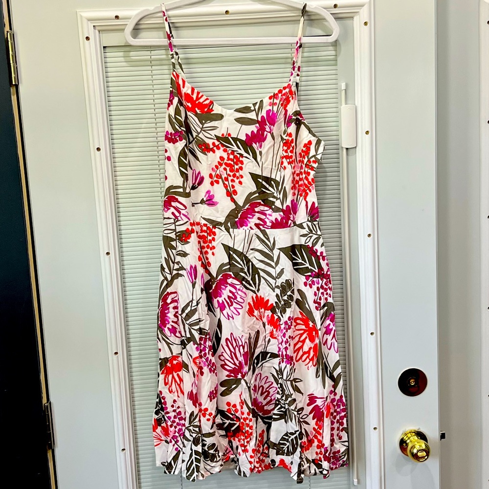 Women’s pink & orange floral size large tall strappy sundress from Old Navy